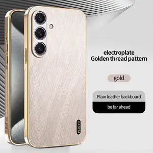 TYJKeJi Case Fashion Cover Case For Samsung Galaxy S25 Plus (S25+) (6.7inch) (Gold)