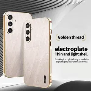 TYJKeJi Case Fashion Cover Case For Samsung Galaxy S25 (Gold)