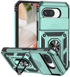 TYJKeJi Case with Stander Fashion Cover KickStand Case For Google Pixel 9A (Green)