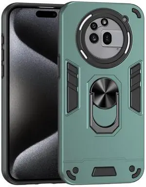 TYJKeJi Case with Stander Fashion Cover KickStand Case For Nothing Phone 3a Pro (Green)