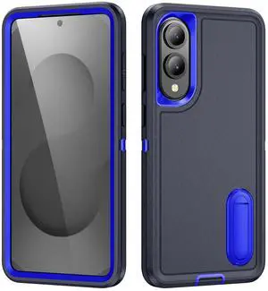 TYJKeJi Case with Stander Fashion Cover KickStand Case For Samsung Galaxy S25 Edge (Blue)