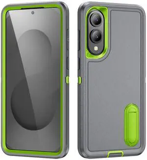 TYJKeJi Case with Stander Fashion Cover KickStand Case For Samsung Galaxy S25 Edge (Gray)