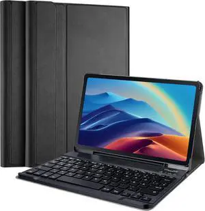 Cultronic Keyboard and Case for Galaxy Tab S6 Lite 10.4 Inch, Detachable Keyboard and Cover, Slim with Pen Holder, Black
