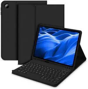 Cultronic Keyboard and Case for Galaxy Tab A9 Plus & A9+ 11-inch, Detachable Keyboard and Cover,  S-Pen Holder, Black