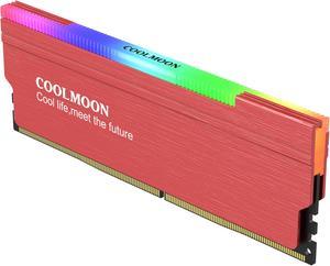 NewStyp Aluminum Alloy RAM Heatsink Radiator Cooling Heat Sink Cooler for DDR3 DDR4 Desktop Memory Heat Support RGB Controller