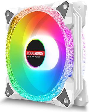 NewStyp 5V 3Pin ARGB Fans PC CPU Cooler Water Cooling 120mm Replace Computer Case Cooling RGB 12V 4Pin PWM Fan Accessories