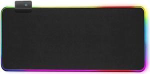 NewStyp Gaming Mouse Pad Computer Mousepad RGB Large Mouse Pad Gamer XXL Mouse Carpet Big Mouse Pad PC Desk Play Mat with Backlit