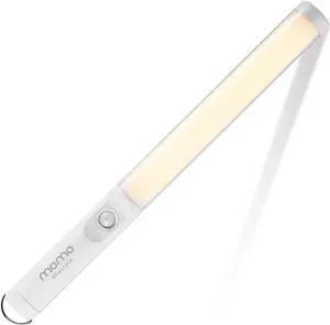 Momo Lifestyle Motion Sensor LED Light Bar, Momo Glow Rechargeable Portable Under Cabinet Closet Light 1800 mAh 4000K 2.5W
