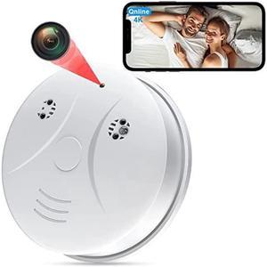 4K Hidden Camera Smoke Detector WiFi Spy Camera Hidden Cameras HD 1080P Small Camera Night Vision and Motion Detection Spy Cameras for Home Security Nanny Cams