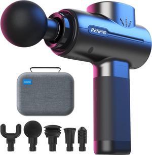 Powerful Portable Massage Gun, Quiet Deep Tissue Mini Workout Gun Massager for Back and Neck Percussion for Foot Massage, Muscle Massagers with 3200rpm Motor 2500mAh Rechargeable Battery