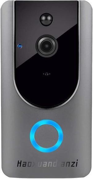 Smart Wireless Video Doorbell Camera WiFi with Motion Detector, Doorbell Security Camera, 2.4GHz WiFi, Free Cloud Storage, Night Vision, Two-Way Audio, Real-time Video, for iOS & Android