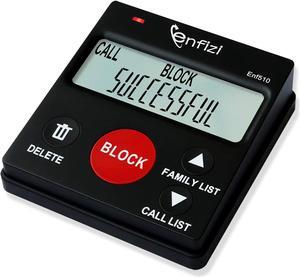 Call Blocker for Landline Phones/Answering Machine/Home Cordless Phones, Works with All Analog Telephones, Family Function
