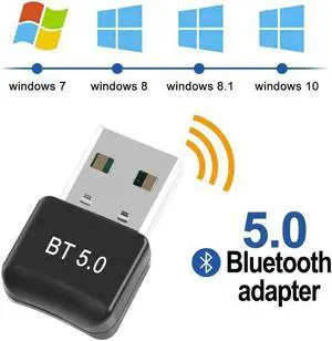 Bluetooth Adapter for PC 5.0 ALINKVITE Bluetooth Adapter for Windows 11/10/8.1/8/7 Bluetooth Dongle with Ultra Range Dual Mode USB Dongle for PC for Keyboard, Mobile, Printer, Headset, Speakers