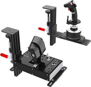 MEZA MOUNT-Desk Mount Compatible with Thrustmaster HOTAS Warthog Joystick  and Throttle-with All Installation Bolts ＆ Install Manual 