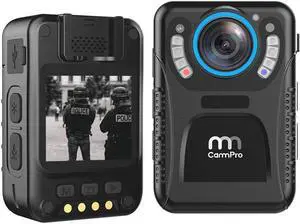 CammPro 128GB Body Worn Camera H.265 Coding 11 Hours Recording Ultralight 1440P HD Video Body Camera, Night Vision, Premium Surveillance Pocket Wearable Camera Recorder for Security and Personal Use