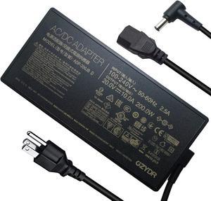 New 200W AC Charger Fit for ASUS ROG Zephyrus ADP-200JB D AC Adapter, for ASUS ROG Zephyrus G15 GA503 GA503QM GA503QS GA503QR TUF Dash F15 FX516PR FA506QR Gaming Laptop 20V 10A Charger