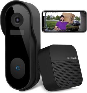 Wireless WiFi Video Doorbell Camera with Chime, 2K HD New Version, PIR Motion Detection, Anti-Theft Trigger, Night Vision, IP65 Waterproof, Support SD Card & Cloud Storage