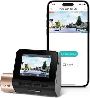 Dash Cam Lite, 1080P Full HD, Smart Dash Camera for Cars, Sony IMX307, Built-in G-Sensor, 130° Wide Angle FOV, WDR, Night Vision, Loop Recording