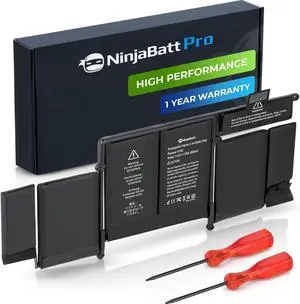 NinjaBatt Battery A1502 A1582 for Apple MacBook Pro Retina 13 A1493 [Early 2015, Mid 2014, Late 2013] - High Performance [75Wh/11.42V]