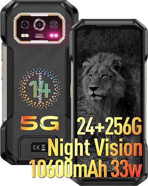 Ulefone Armor 27 Pro 5G Rugged Phone, 64MP+50MP+50MP Triple Real Camera, 24GB+256GB MTK Dimensity 6300, 10600mAh(33W), 30W Wireless Charging, 6.78" FHD+ 120Hz Corning Gorilla Screen, Android 14