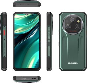 OUKITEL WP39 Rugged Phone 5G, 24GB+256GB Cell Phone, 6.6" FHD+ Android 14 Phones, 11000mAh Battery Rugged Smartphone Unlocked, 64MP Camera, 15MM Ultra Thin/Dimensity 6100+/Dual SIM/T-Mobile Green