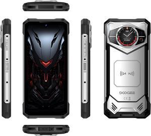 DOOGEE S200 Rugged Phone Unlocked 5G-Android 14 , Dimensity 7050 32GB+256GB, 6.72" FHD+120HZ, 10100mAh Battery-33W Cell Phones, 50MP Camera /4G Dual SIM/NFC/OTG Silver