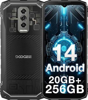 DOOGEE Blade 10 Ultra Rugged Phone Unlocked,20GB RAM+256GB ROM Android 14 System Rugged Smartphone,6.56''90Hz Display,50MP Camera,5150mAh Battery,IP68/IP69K Waterproof Phones, Face ID/NFC/GPS/OTG