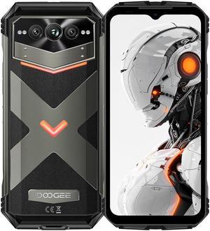 DOOGEE V MAX Pro 5G ,22000mAh 32GB+512GB/TF 2TB,Android 14 Smartphone,108MP+20MP Night Vision Phone, 6.58"FHD+ 120Hz IPS Screen, IP68/IP69K Waterproof Phone,NFC/Face ID/Fingerprint Grey