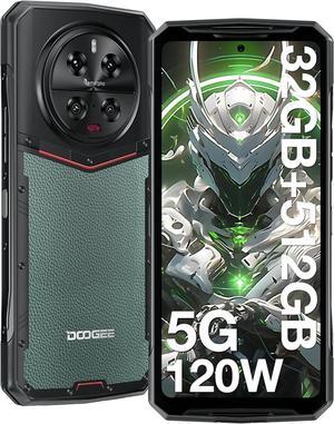 DOOGEE DK10 5G Rugged Smartphone 2024,32GB+512GB,120W Fast Charging(QI 50W),6.67120Hz 2.5K AMOLED Display Rugged Smartphone,Octa Core Rugged Cell Phone,Fingerprint,NFC/OTG Green