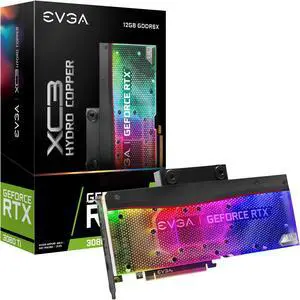 EVGA GeForce RTX 3080 Ti XC3 ULTRA HYDRO COPPER GAMING, 12G-P5-3959-KR, 12GB GDDR6X, ARGB LED, Metal Backplate