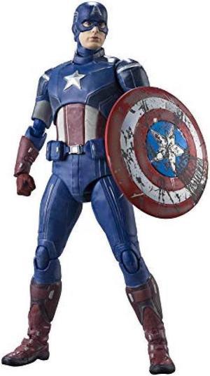 SHFiguarts Avengers Captain America- "Avengers Assemble" Edition Approximately 150mm PVC & ABS Pre-Painted Movable Figure