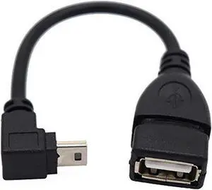 ViViSun USB mini conversion cable USB (miniB) male-USB (A) female 90 ° L type direction conversion cable with OTG function High-speed 480Mbps data transfer synchronous read (lower L) ViViSun USB mini conversion cable USB (miniB) male-USB (A) female 90 ° L type direction conversion cable with OTG function High-speed 480Mbps data transfer synchronous read (lower L)