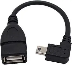 ViViSun USB mini conversion cable USB (miniB) male-USB (A) female 90 ° L type direction conversion cable with OTG function High-speed 480Mbps data transfer synchronous read (right L) ViViSun USB mini conversion cable USB (miniB) male-USB (A) female 90 ° L type direction conversion cable with OTG function High-speed 480Mbps data transfer synchronous read (right L)