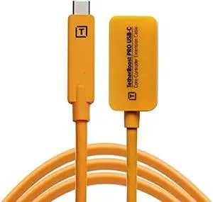 TetherTools TetherBoost Pro USB-C Core Controller Extension Cable Orange TBPRO3-ORG