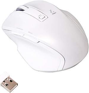 Digio2 Ultimate Shape 2.4GH Wireless Mouse 5 Button Blue LED S Size White Z7504