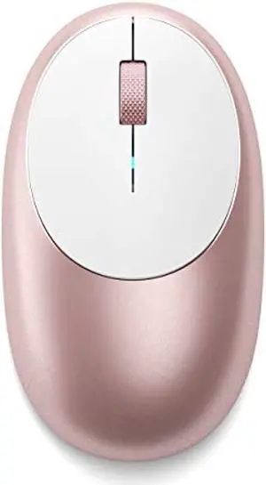 Satechi Aluminum M1 Bluetooth Wireless Mouse with Type-C Charging Port (Mac Mini, iMac Pro / iMac, MacBook Pro / Air, iPad Pro, etc. 2012 and later Mac OS compatible) (Rose Gold)