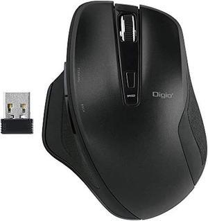 Digio2 wireless mouse Mute 5 button Blue LED black Z8464