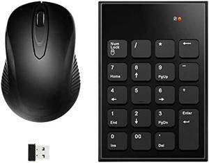 Rytaki wireless numeric keypad and mouse set, 2.4G Mini USB numeric keyboard and mouse set with USB reception function are compatible with laptops, desktop PCs and notebooks. You can connect a number