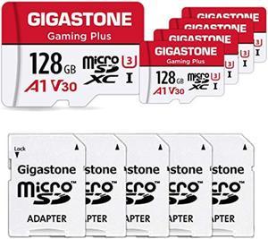 Gigastone Micro SD Card 128GB Micro SD Card Full HD 5Pack 5 Sheets Set 5 With SD Adapter 5 With Mini Storage Case w / adapters and cases SDXC A1 U1 95MB / S C10 High Speed Memory Card Class 10 UHS-I F