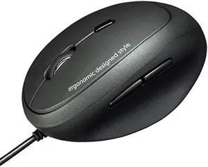 Sanwa Supply Ergonomic mouse wired Blue LED USB connection M size MA-ERG16 Sanwa Supply Ergonomic mouse wired Blue LED USB connection M size MA-ERG16