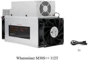 Btc Miner Whatsminer M30s++ Miner 112t 3472W Power Supply Included