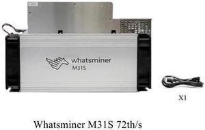 Blockchain Microbt 72t Btc Bitcoin Miner M31s Whatsminer 3050W PSU Inlcuded