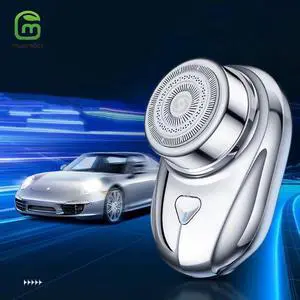 MAMONCARE Electric Shaver One-Button Use Electric Razor for Men Rotary Portable Mini Shaver Pocket Size, Rechargeable, Wet&Dry, IPX7 for Travel, Home, Office, Car