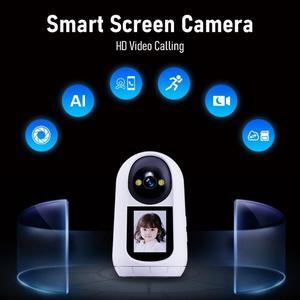 Baby Monitor Smart Screen Camera Pet Camera Indoor Two Way Wireless Security Camera Monitor 1080P Motion Detection, Full Colour Night Vision, Baby/Elderly/Nanny Audio Calling Device Pan Tilt