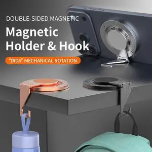Magnetic mount multi functional phone holder& hook Magnetic Phone Holder for iPhone, Strong Magnets, All Metal Phone Grip Holder and Stand Removable for iPhone 17/16/15/Pro Max Plus SE Magnetic mount multi functional phone holder& hook Magnetic Phone Holder for iPhone, Strong Magnets, All Metal Phone Grip Holder and Stand Removable for iPhone 17/16/15/Pro Max Plus SE
