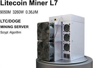 Bitmain Antminer L7 9050Mh/s in Stock Mining Scrypt algorithm LTC Miner Machine LTC Hashrate King Doge Miner New