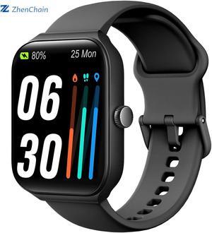 Zhenchain Smart Watch for Android Phones Compatible with iPhone Samsung, Watch for Men Women with 1.95" Screen Alexa Built-in, Blood Oxygen & Heart Rate Monitor Steps Sleep Tracker  Waterproof
