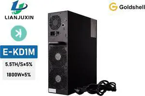Goldshell NEW Kaspa Miner E-KA1M 5.5TH KAS Silent Home Kaspa Miner with PSU 1800W Miner