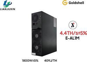 New Gold-shell E-AL1M 4.4TH/s 1800W Blake3 Algorithm ALPH Mining Machine Good For Home Use ALPH Miner Alephium Miner With PSU