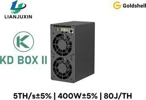 Goldshell KD BOXII combo, 5Th 400W OR 3.5TH 260W,two KD BOXII+1200W PSU,Without WIFI version